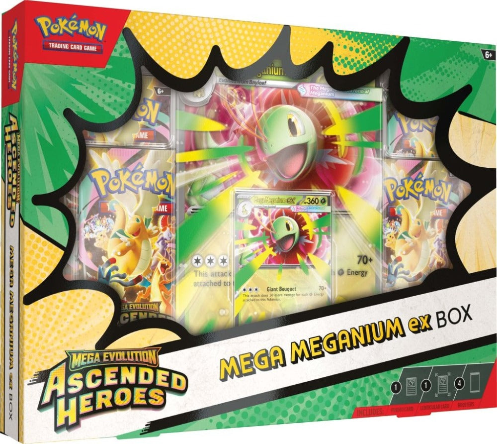 POKEMON MEGA EVOLUTION ASCENDED HEROES MEGA MEGANIUM EX BOX