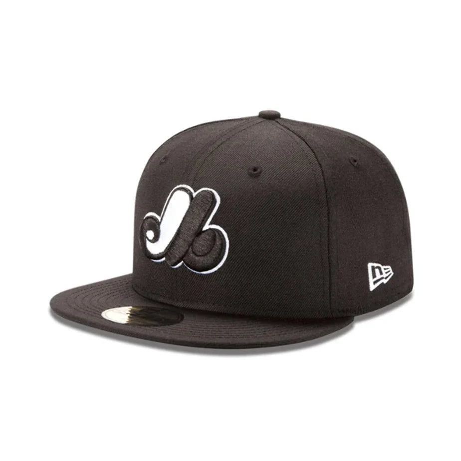 NEW ERA CAP MLB 59 FIFTY 7 1/4 MONTRÉAL EXPOS NOIR CREST NOIR-BLANC