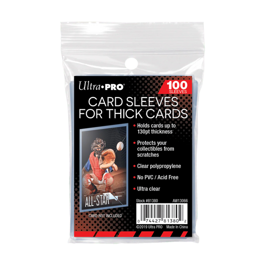 ULTRA PRO CARD SLEEVE FOR THICK CARDS 100