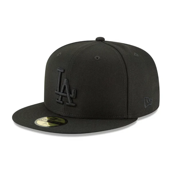 NEW ERA CAP MLB 59 FIFTY 7 1/4  L-A DODGERS NOIR CREST NOIR