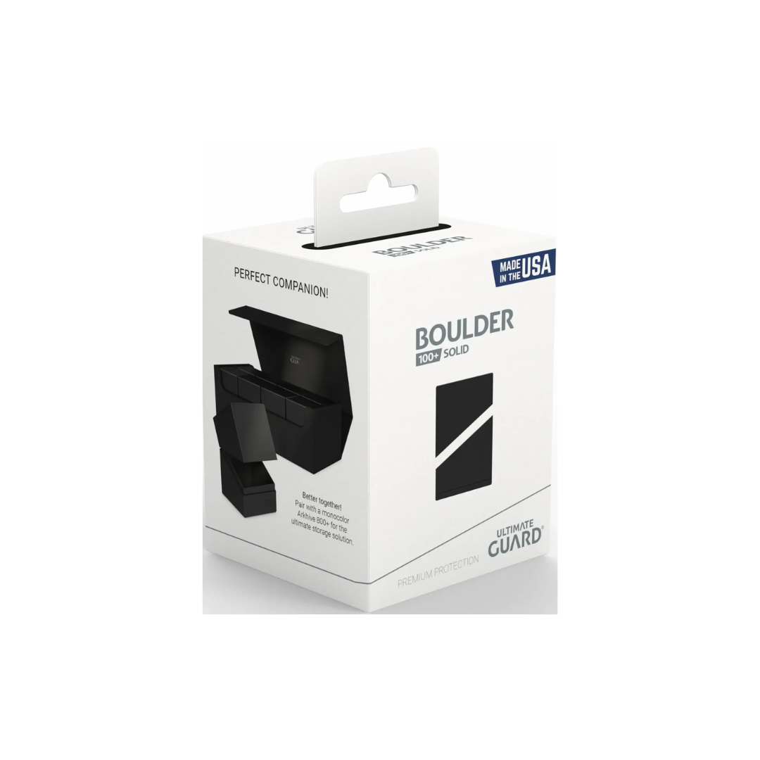 ULTIMATE GUARD DECK CASE BOULDER SOLID BLACK 100+