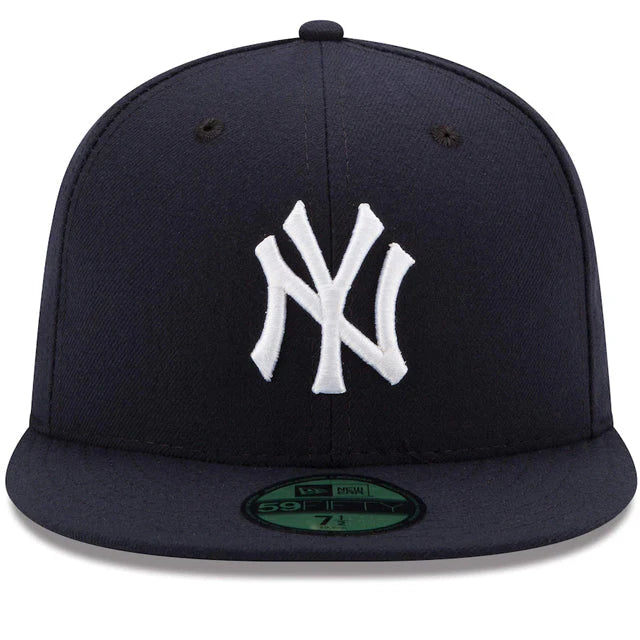 NEW ERA CAP MLB 59 FIFTY 7 3/8 NEW YORK YANKEES BLEU MARIN CREST BLANC