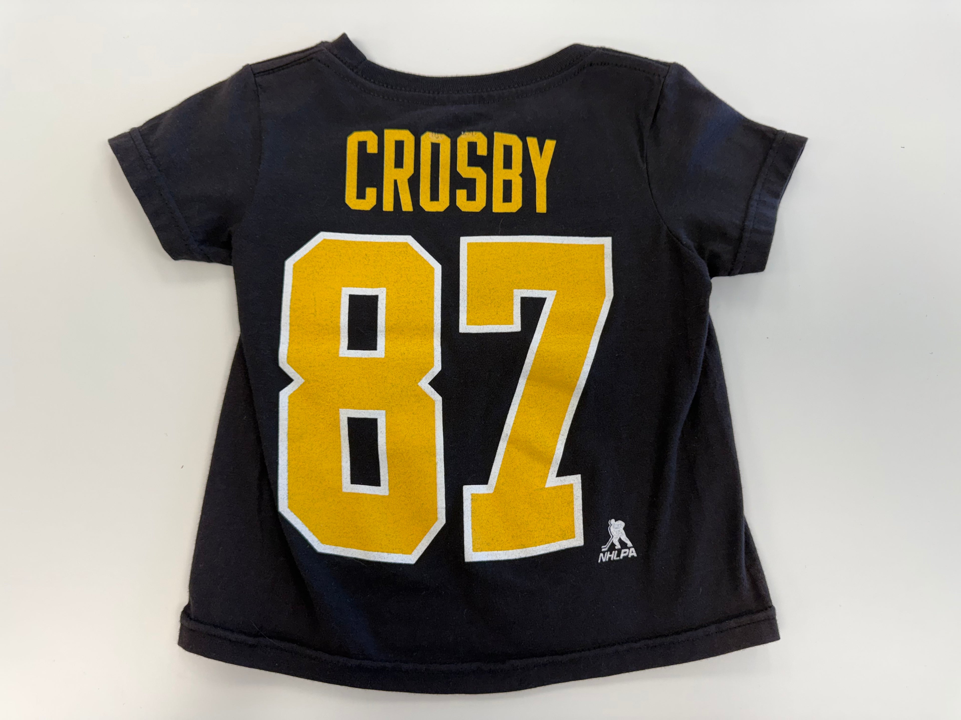 T-SHIRT NHL SIDNEY CROSBY FANATICS GRANDEUR 4T ENFANT NOIR