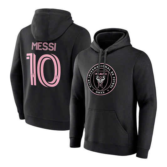 HOODIE MLS MESSI CLUB INTERNATIONAL MIAMI FANATICS 2XL ADULTE NOIR ET ROSE