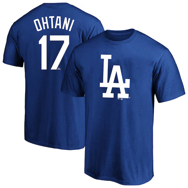 T-SHIRT MLB SHOEI OTHANI FANATICS XL ADULTE BLEU