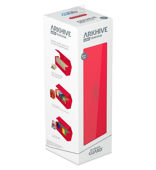 ULTIMATE GUARD DECK CASE ARKHIVE 400+ MONOCOLOR RED